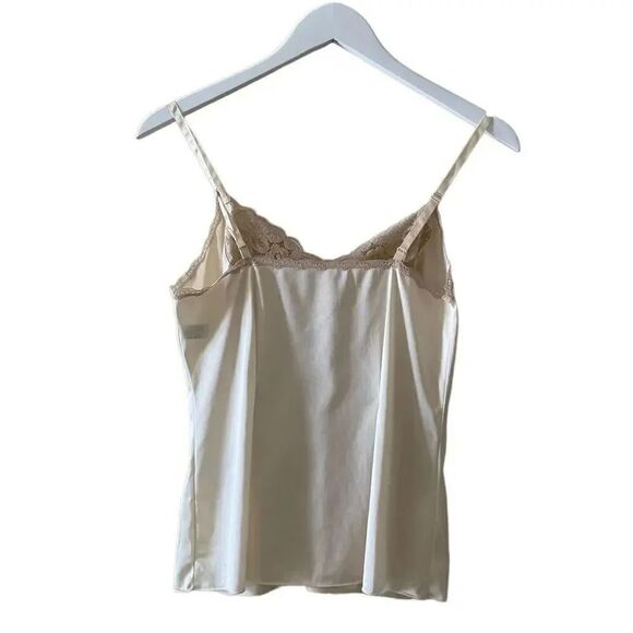 Vintage Vanity Fair Camisole, Rose Lace Embroidered Adjustable Straps  Sz 32 - Picture 5 of 11